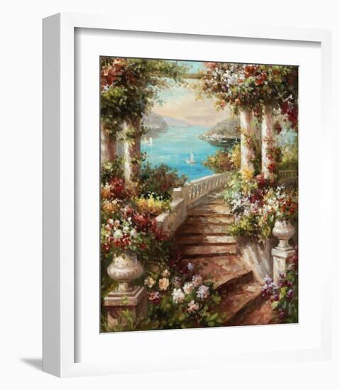 Loggia Fiori-Axiano-Framed Art Print