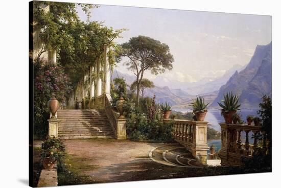 Loggia Fra Como-Carl Frederic Aagaard-Stretched Canvas