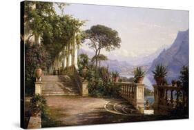 Loggia Fra Como-Carl Frederic Aagaard-Stretched Canvas