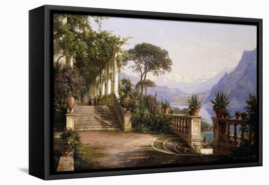 Loggia Fra Como-Carl Frederic Aagaard-Framed Stretched Canvas