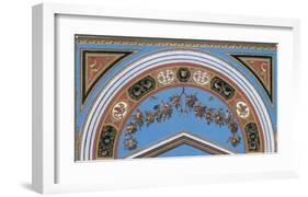 Loggia in the Vatican I (detail)-Raphael-Framed Art Print