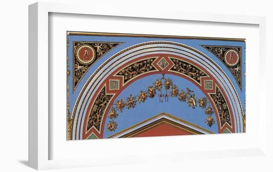 Loggia in the Vatican II (detail)-Raphael-Framed Art Print