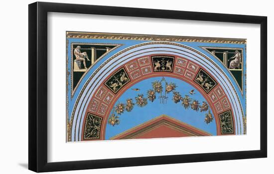 Loggia in the Vatican III (detail)-Raphael-Framed Art Print