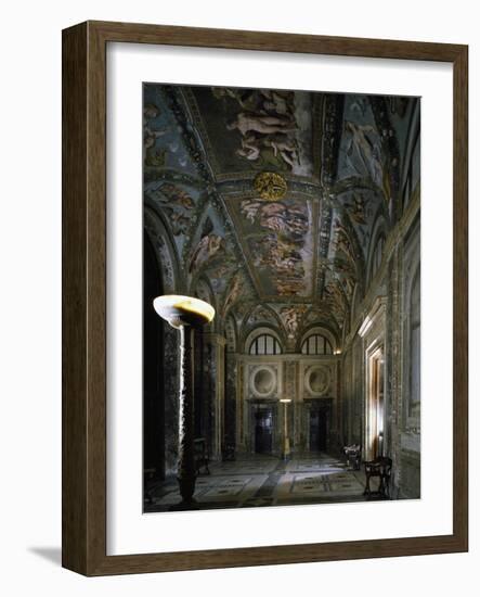 Loggia of Cupid and Psyche with Fresco Cycle Stories of Cupid and Psyche-Raffaello Sanzio-Framed Giclee Print