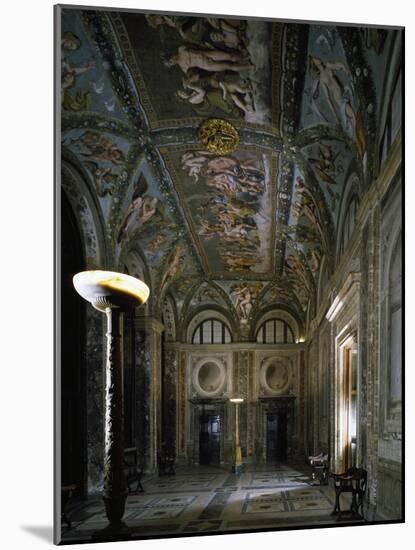 Loggia of Cupid and Psyche with Fresco Cycle Stories of Cupid and Psyche-Raffaello Sanzio-Mounted Giclee Print
