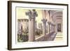 Loggia Overlooking El Prado-null-Framed Art Print