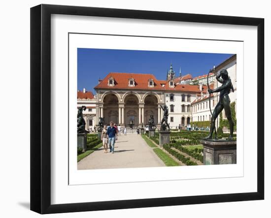 Loggia Sala Terrana at Wallenstein Garden of Wallenstein Palace at Prague-null-Framed Art Print