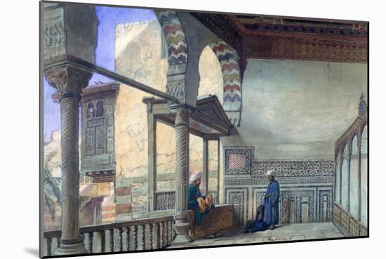 Loggia, Summer Reception, Memlook Radnau Bey's House, Cairo, 1870-Frank Dillon-Mounted Giclee Print