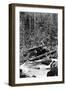 Logging Boat in a Tangle-Clark Kinsey-Framed Art Print