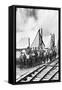 Logging Camp-Clark Kinsey-Framed Stretched Canvas