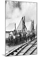 Logging Camp-Clark Kinsey-Mounted Art Print