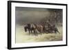 Logging in Winter-Heinrich Winter-Framed Giclee Print