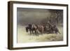 Logging in Winter-Heinrich Winter-Framed Giclee Print