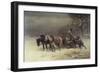 Logging in Winter-Heinrich Winter-Framed Giclee Print