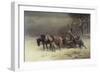 Logging in Winter-Heinrich Winter-Framed Giclee Print