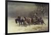 Logging in Winter-Heinrich Winter-Framed Giclee Print