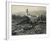 Logging Mill, Circa 1929-Asahel Curtis-Framed Giclee Print