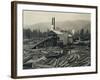 Logging Mill, Circa 1929-Asahel Curtis-Framed Giclee Print