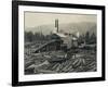 Logging Mill, Circa 1929-Asahel Curtis-Framed Giclee Print