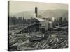 Logging Mill, Circa 1929-Asahel Curtis-Stretched Canvas