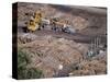 Logging Plant at Port, Gisborne, East Coast, North Island, New Zealand-D H Webster-Stretched Canvas