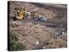 Logging Plant at Port, Gisborne, East Coast, North Island, New Zealand-D H Webster-Stretched Canvas