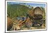 Logging Scene, Washington-null-Mounted Art Print