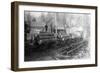 Logging Train Crossing the Yrestle near the Mill - Hilts, CA-Lantern Press-Framed Art Print