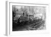 Logging Train Crossing the Yrestle near the Mill - Hilts, CA-Lantern Press-Framed Art Print