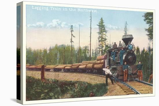 Logging Train in the Northwest-null-Stretched Canvas