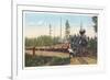 Logging Train in the Northwest-null-Framed Art Print