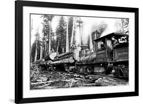 Logging Train-Clark Kinsey-Framed Premium Giclee Print