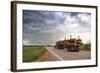 Logging Truck in Mississippi Driving into the Heart of a Thunderstorm-Louise Murray-Framed Photographic Print