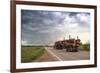 Logging Truck in Mississippi Driving into the Heart of a Thunderstorm-Louise Murray-Framed Photographic Print