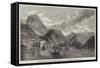 Loggio, on the Lake of Lugano-George Clarkson Stanfield-Framed Stretched Canvas