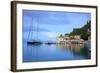 Loggos Harbour, Paxos, the Ionian Islands, Greek Islands, Greece, Europe-Neil Farrin-Framed Photographic Print