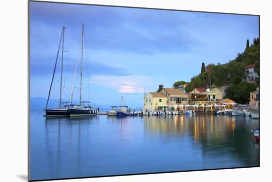 Loggos Harbour, Paxos, the Ionian Islands, Greek Islands, Greece, Europe-Neil Farrin-Mounted Photographic Print