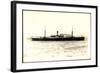 Logicean, Dampfschiff Vor Anker, Stadtblick-null-Framed Giclee Print