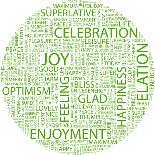 Joy. Word Collage On White Background. Illustration With Different Association Terms-Login-Art Print