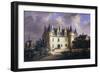 Logis Du Roi, King's Residence at Château D'Amboise, Built 15th Century, Painted C. 1840-Gustave Joseph Noel-Framed Giclee Print