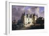 Logis Du Roi, King's Residence at Château D'Amboise, Built 15th Century, Painted C. 1840-Gustave Joseph Noel-Framed Giclee Print