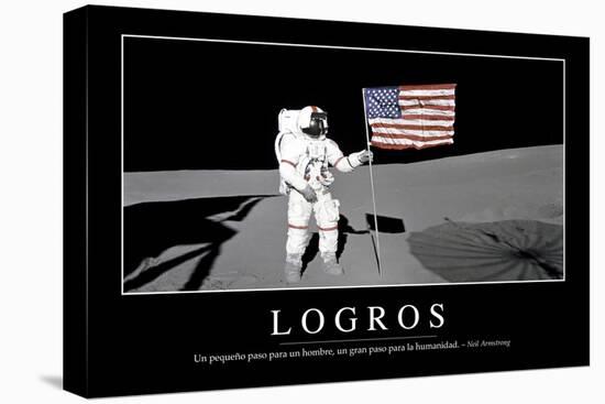 Logros. Cita Inspiradora Y Póster Motivacional-null-Stretched Canvas