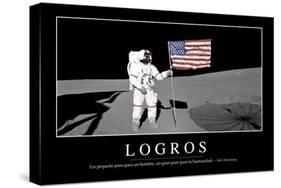 Logros. Cita Inspiradora Y Póster Motivacional-null-Stretched Canvas