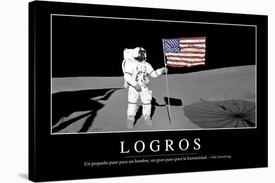 Logros. Cita Inspiradora Y Póster Motivacional-null-Stretched Canvas