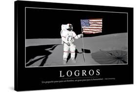 Logros. Cita Inspiradora Y Póster Motivacional-null-Stretched Canvas