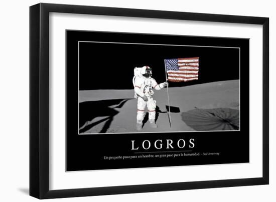 Logros. Cita Inspiradora Y Póster Motivacional-null-Framed Photographic Print