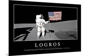 Logros. Cita Inspiradora Y Póster Motivacional-null-Mounted Photographic Print