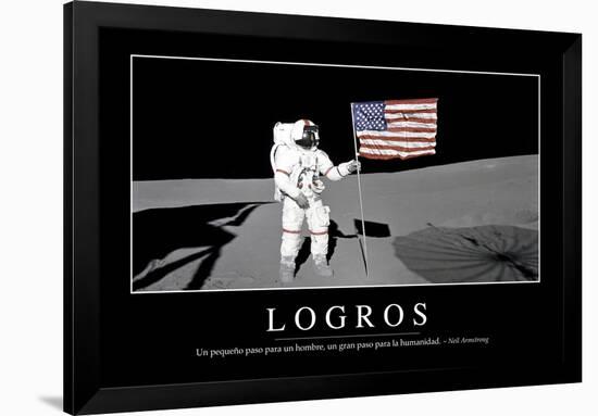 Logros. Cita Inspiradora Y Póster Motivacional-null-Framed Photographic Print