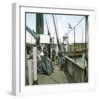 Lohals (Denmark), the Jetty-Leon, Levy et Fils-Framed Photographic Print