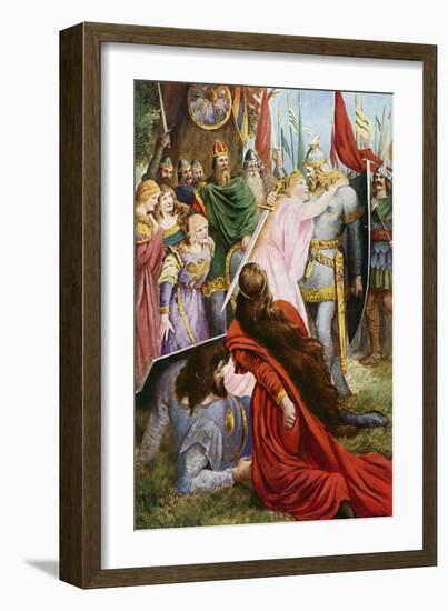 Lohengrin, Act I Scene III-Fred Leeke-Framed Giclee Print